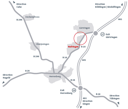 How to get to Herion & Rau, Herrenberg